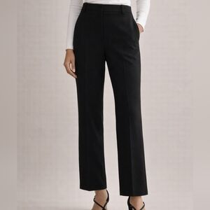 Aritzia Babaton Command Pants Black High Rise Tailored Trouser 10